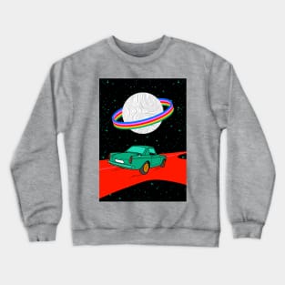 Colorful space ride Crewneck Sweatshirt